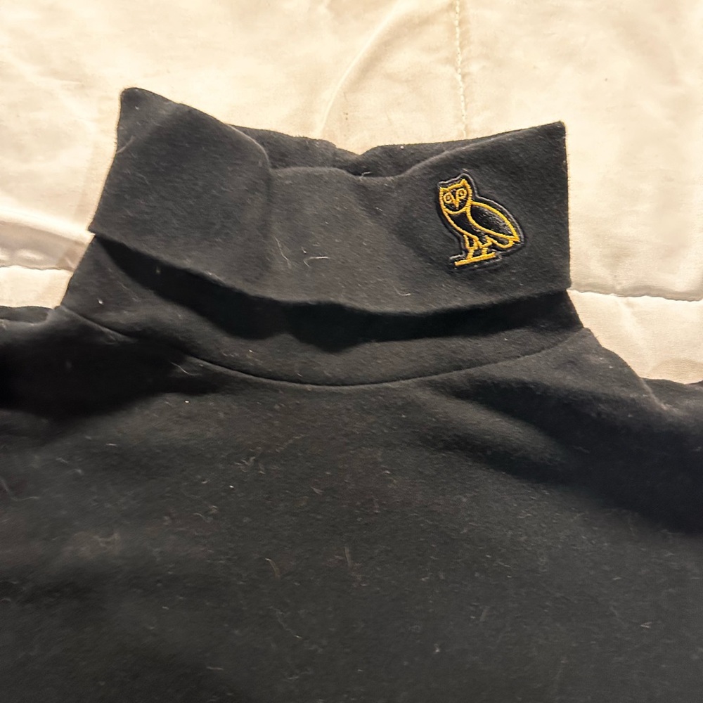 OVO SNOW BLACK TURTLE NECK MOCKNECK - Picture 2 of 6